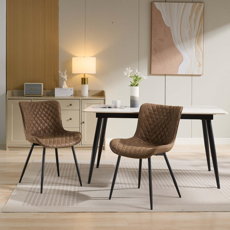 Side Chair, Brown, Brown