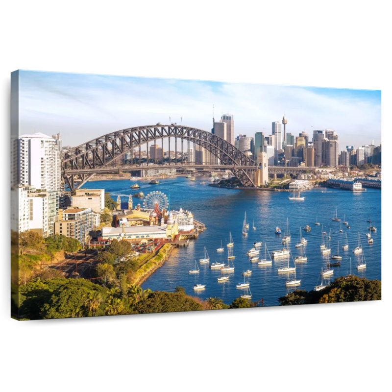 Vue panoramique de Sireci sur Sydney, H 20 po x l 30 po