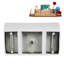 Baignoire autoportante 51 "avec drain interne Streamline-101687108