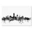 « cleveland ohio b&w », impression sur toile tendue-18233245
