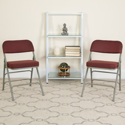 Chaise pliante recouverte en métal Oliverson