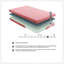 Ensemble de matelas et oreiller 7inch en mousse viscoélastique infusée de gel respirant, rose, matelas dans une boîte
