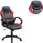 Chaise de bureau avec hauteur réglable, coussins d'accoudoirs, dossier, noir et rouge pour une apparence élégante, une chaise de jeu moderne, une expérience immersive
