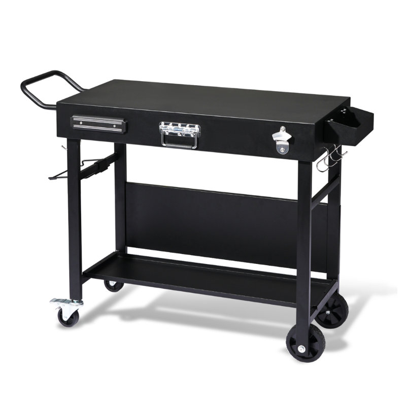 Station de barbecue portative pliable pour l'extérieur