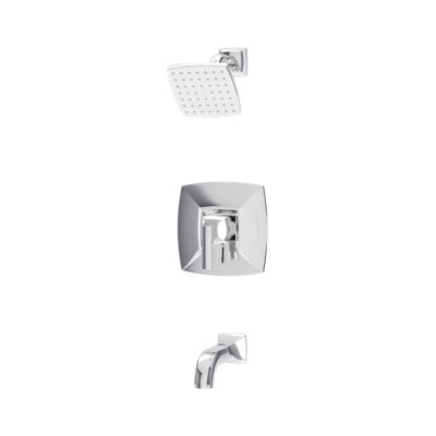 Robinet de baignoire et douche en chêne avec contrôle du volume