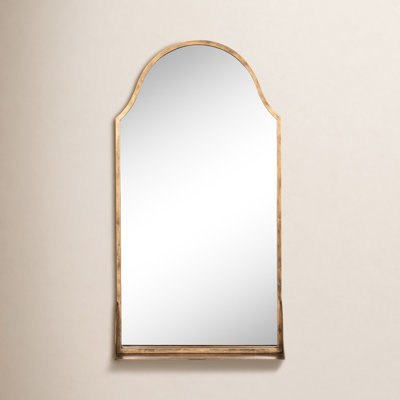 Geraldine Flat Mirror with Shelves