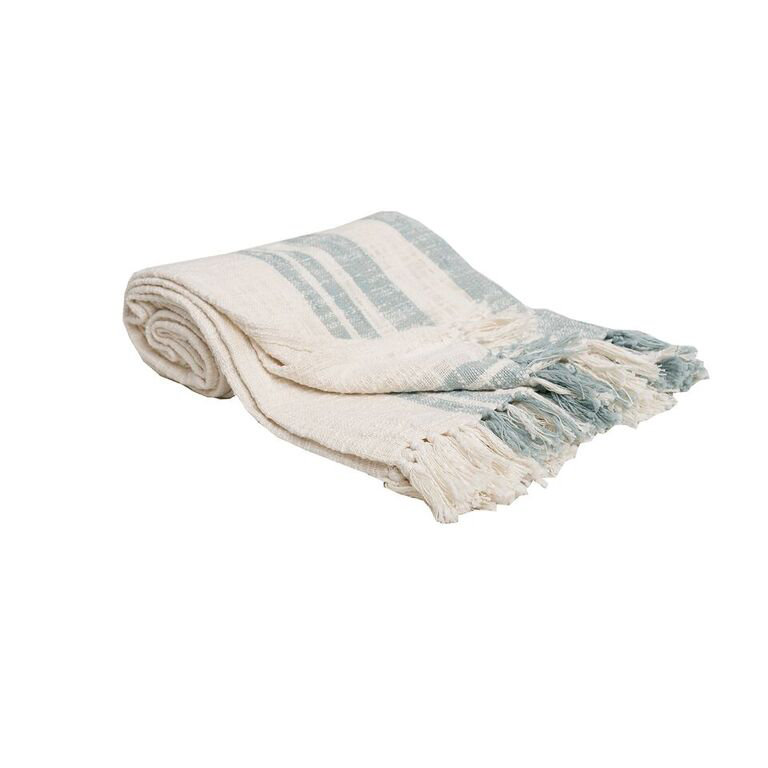 Dominika Morgan 100% Cotton Throw, Fountain