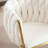 Swivel Adjustable Height Bar Stool with Woven Backs and Gold Base-115229942