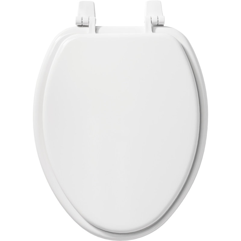 Siège de toilette allongé en bois
