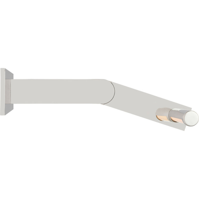 Axis Pivoting Library Light, Polished Nickel, 3" H x 18" W x 13.25" D