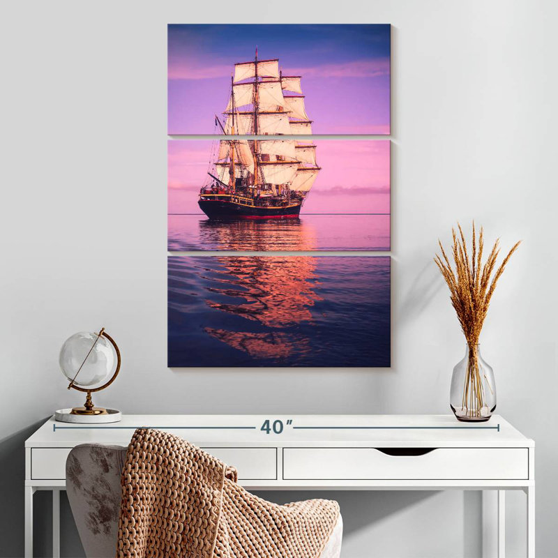 Mehar Panama Waters Ship, 32" H x 20" W