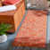Arneshia Floral Rust Indoor/Outdoor Area Rug