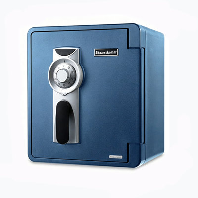 14.69"Old-fashioned office machine lock mini safe