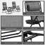 Zero Gravity Folding Reclining Chair Set With Side Table-1519345844