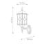 Verrett Stained Glass Outdoor Wall Lantern