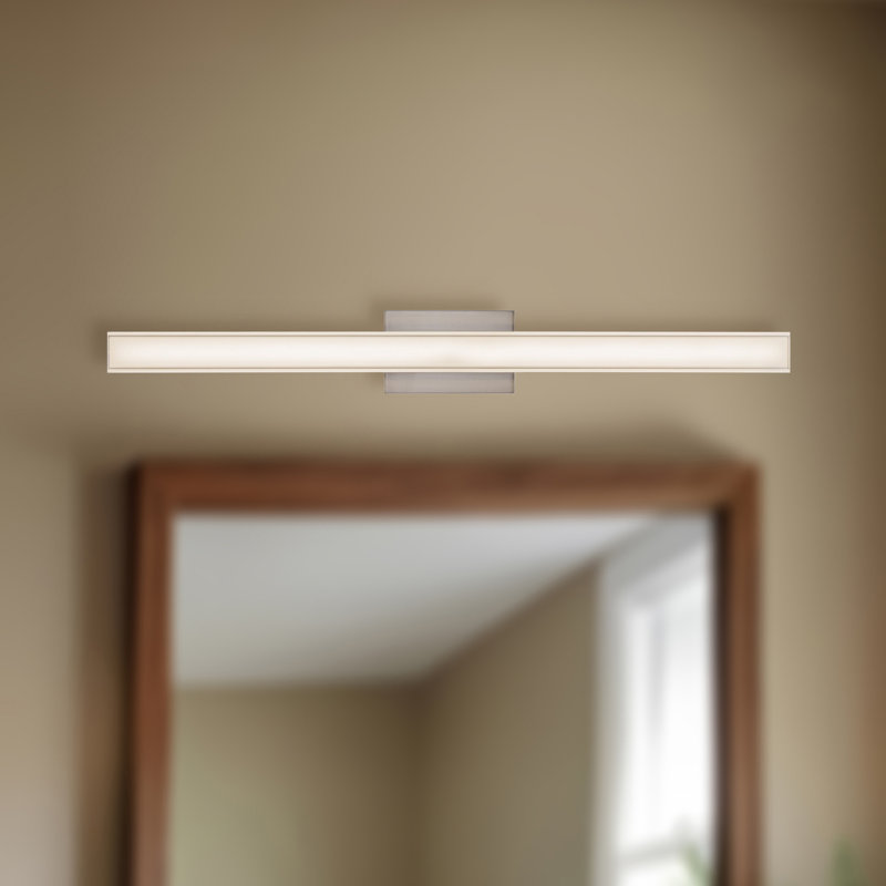 Garland 36-in Black dimmable LED Wall Sconce, Nickel