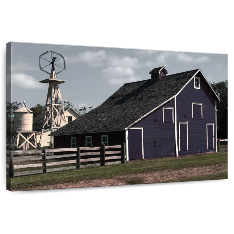 Lilie Blue Barn, 8" H x 12" W