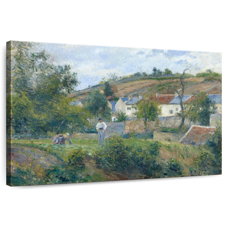 Alvord un coin de l'Hermitage Pontoise 1878, H 26 po x l 39 po