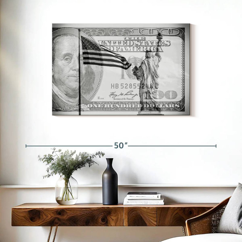Sireci Manhattan Dollars Liberty, 24" H x 36" W