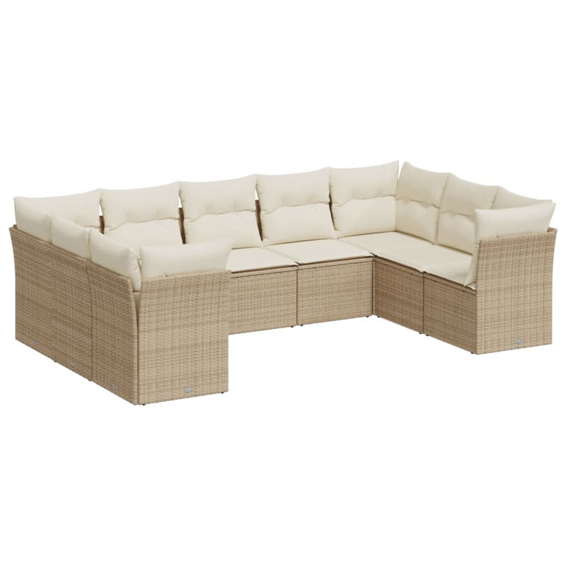Ensemble de canapé de jardin Vidaxl, Beige