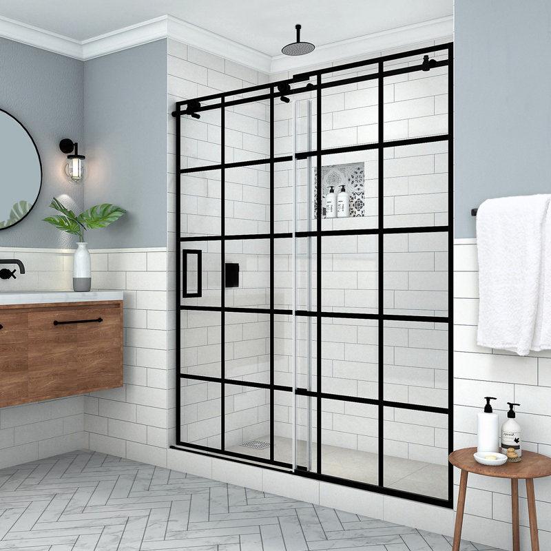 Kamaya XL l 64-68 po x H 80 po coulissant simple sans cadre avec StarCast, Ouverture à gauche