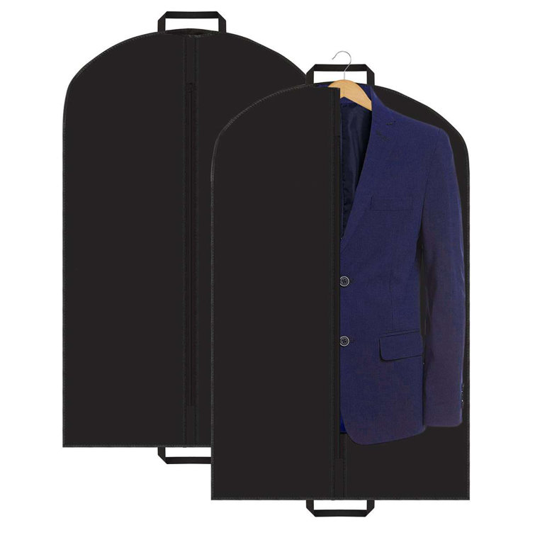 Lilias Hanging Zippered Moth Proof Garment Bag Rebrilliant Color: Black