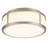 10" Brushed Nickel Integrated LED Flush Mount Ceiling Light-572474688