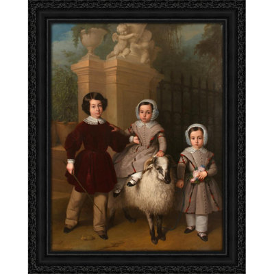 Children playing with a ram (1843)