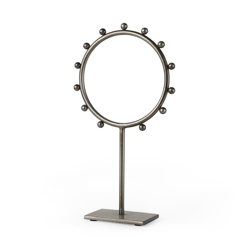 Grand cerceau clouté Arnisa, H 14,96 po x l 8,27 po x P 2,95 po