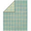 Tapis géométrique en laine tissé à la main ivoire / bleu bébé-16346201
