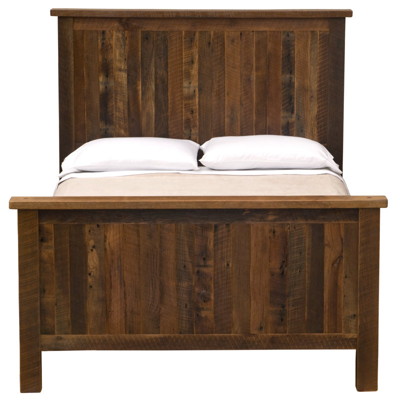 Fireside Lodge Barnwood Traditional Bed - Queen, Queen