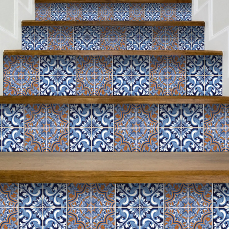 Carreau de mosaïque auto-adhésif en vinyle 4 po x 4 po