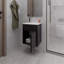 Lavabo de salle de bain Sutcliffe, noir-1546149602