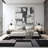 Arnaldur Geometric Black/Gray/White Area Rug-1073946182