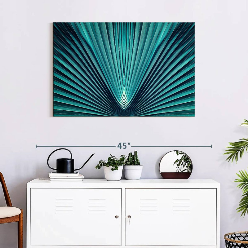 Harnek Abstract Blue Palm