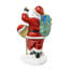 Statue de Père Noël multicolore en résine de 3,1 pi (3,1 pi) de Fraser Hill Farm, avec panneau d'arrêt et sac-cadeau