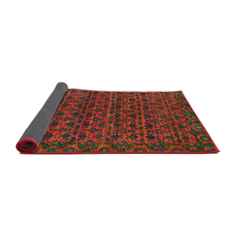 Tapis abstrait à motif abstrait moderne 316, Rond 7 pi