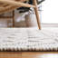 Tapis en laine / coton tissé à la main Sucher en ivoire / bleu clair-1774588369