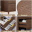 80cm W Solid + Manufactured Wood Bedside Table-1258089778