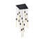 Luminaire suspendu rectangulaire à 16 lumières Aliha-1744692455