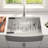 Blenzia 33 Inch Undermount Workstation Farmhouse Kitchen Sink 304 Stainless Steel 16 Gauge Apron Front Single Bowl Deep Farm Sinks 33" X 21" X 10"