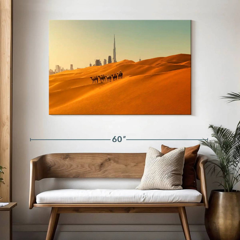 Alvord Camels In Dubai, 32" H x 48" W