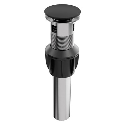 Drain à bouton-poussoir noir ZLINE
