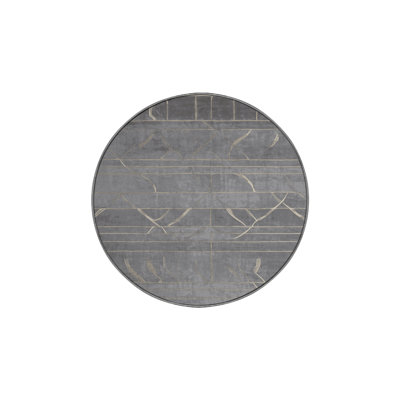 Machine Washable Gray Area Rug