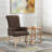 Amdad Tufted Upholstered Fabric Dining Chair with Arms-2077903806-2116762405-2134416179