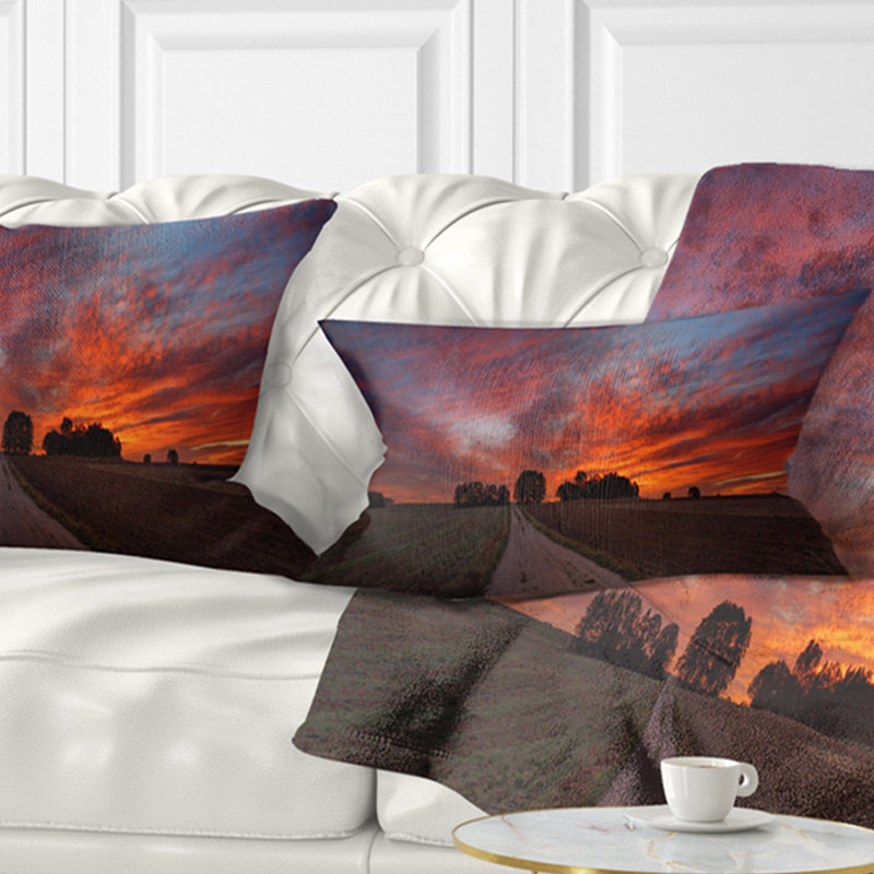 Coussin Landscape, Rectangle 12"H x 20"W, Lumbar Pillow