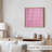 Abstract Pink Plaid Pattern III Modern Unframed Art Print