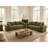 88.58''W Uphostery Sofa With Square Arm-694087918