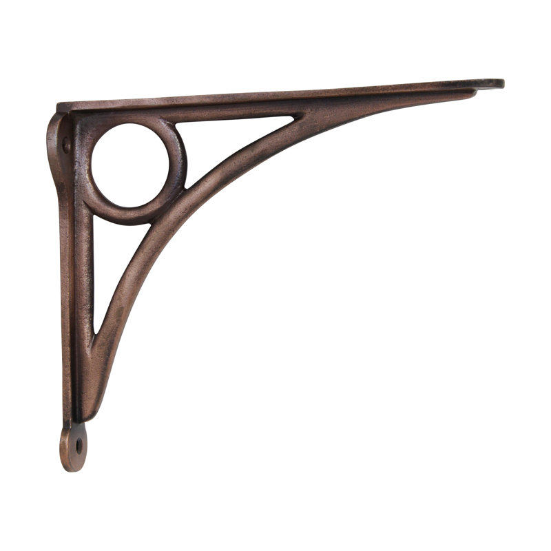 Iron Shelf Bracket, Antique Copper