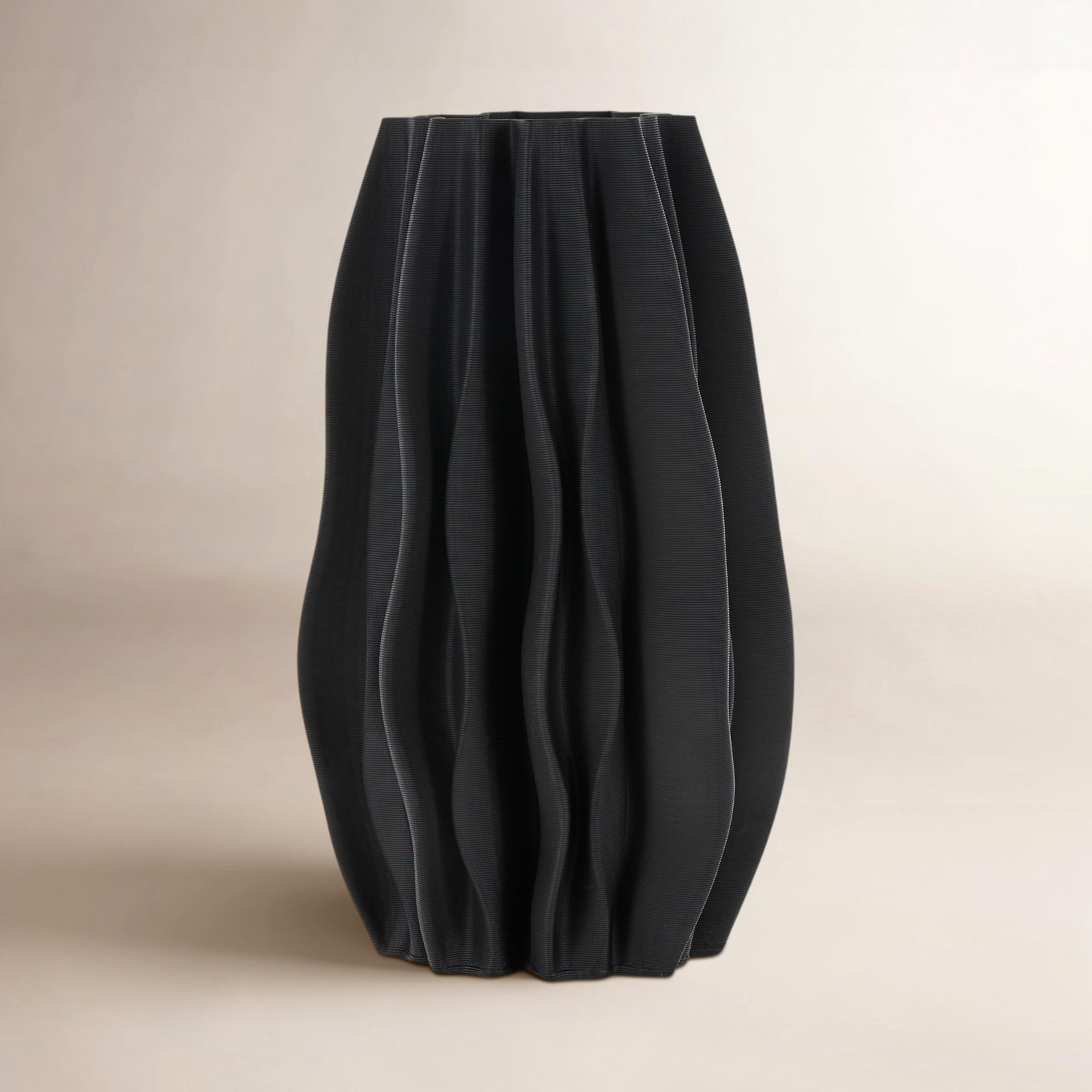 Bella Ceramic Table Vase, 11.6" H x 6.65" W x 6.65" D